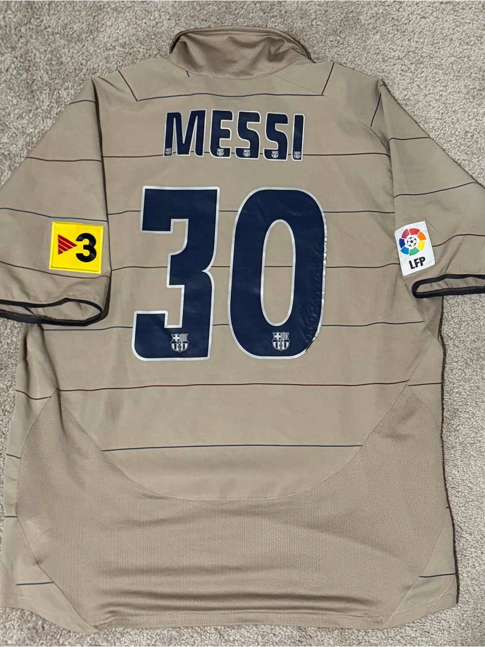 2004-05 FC Barcelona Lionel Messi Away Nike Jersey